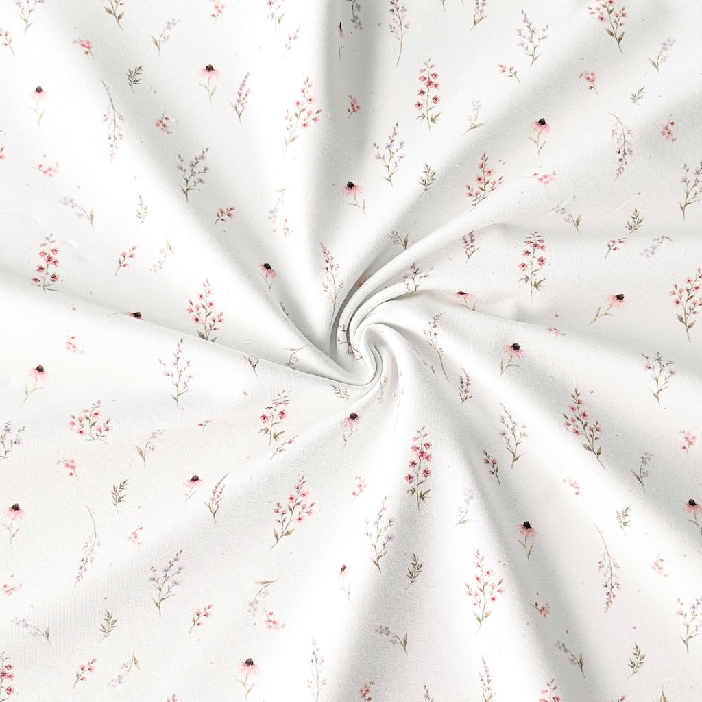 Vorbestellung French Terry Wildblumen (creme)
