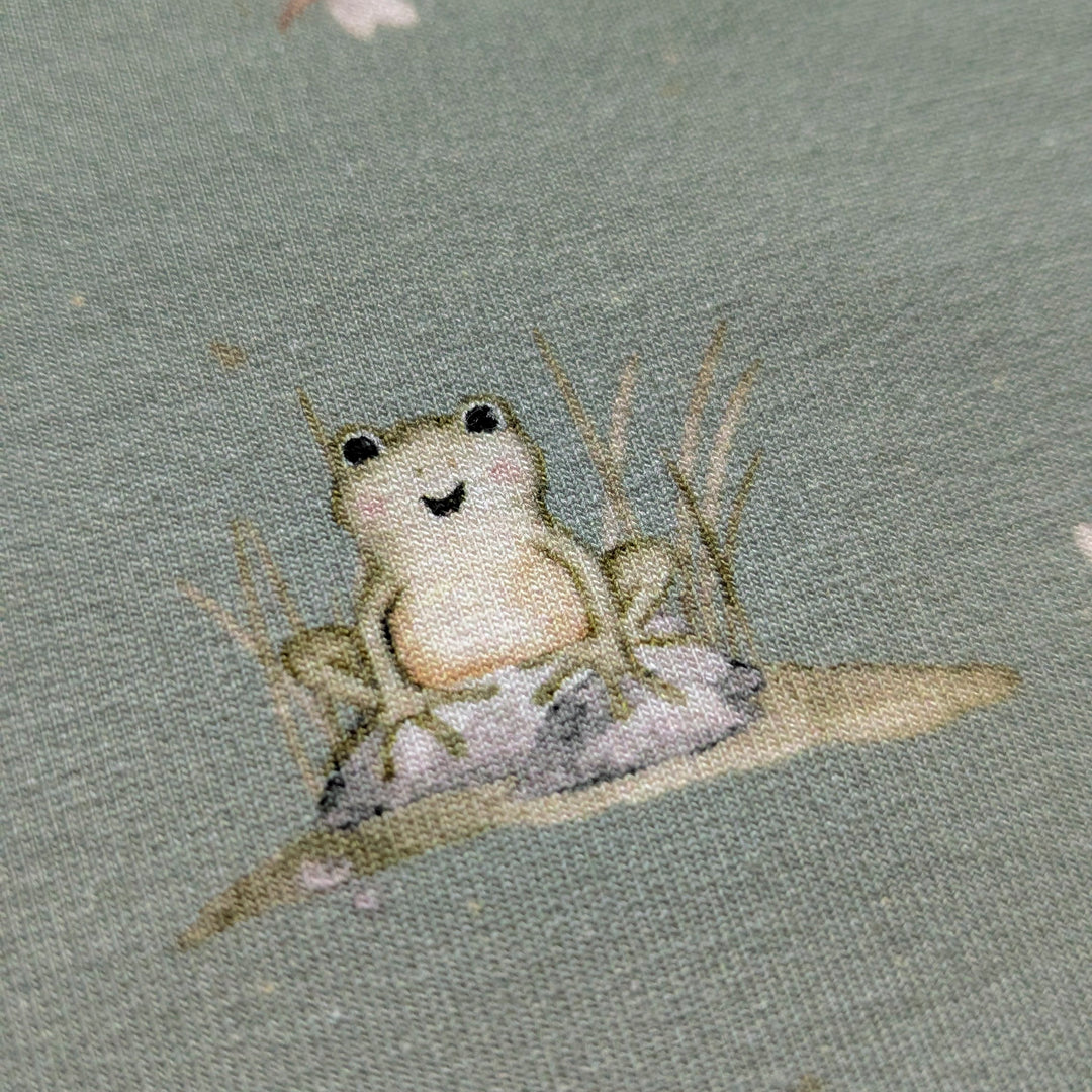 French Terry Froschfreunde (altgrün)