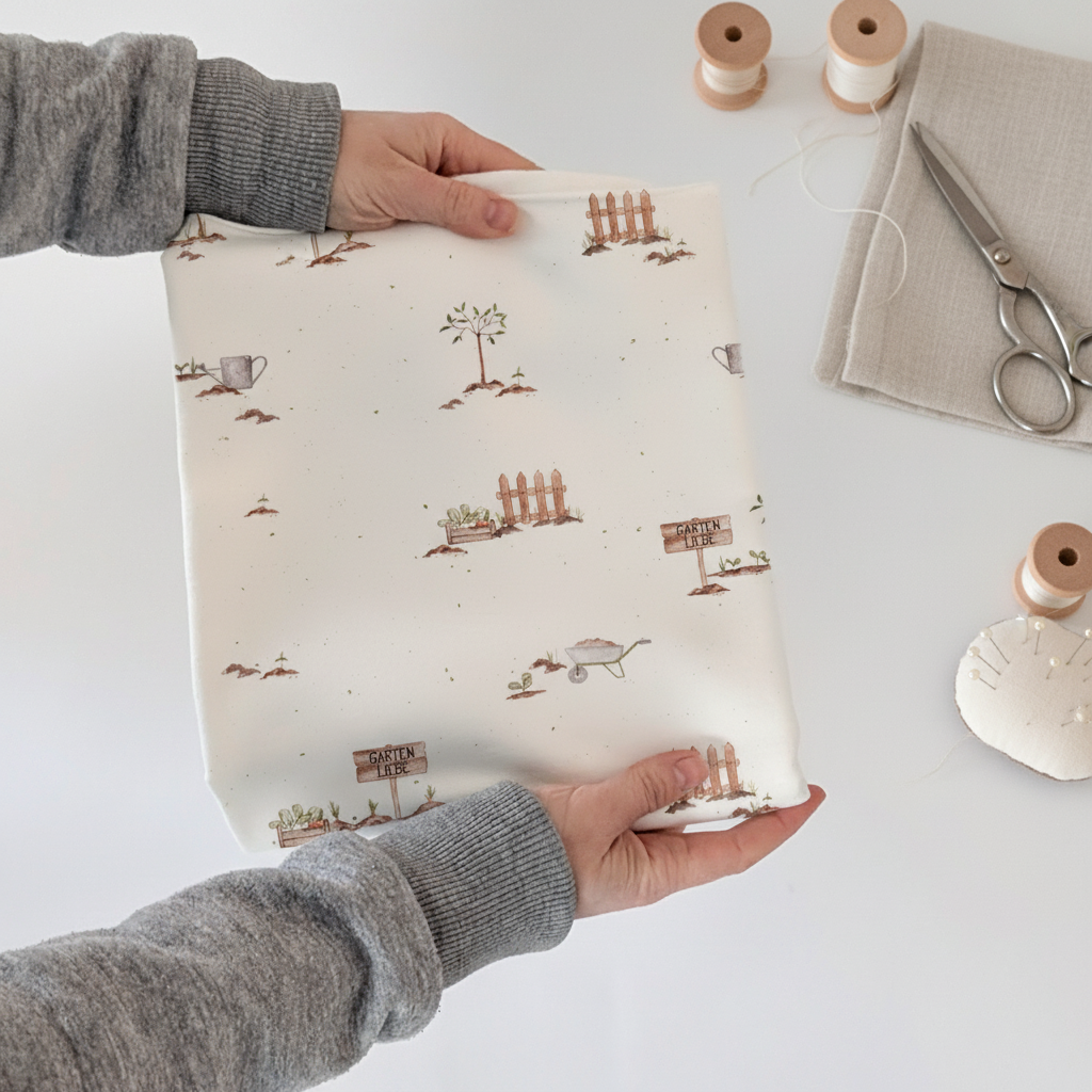 French Terry Gartenglück