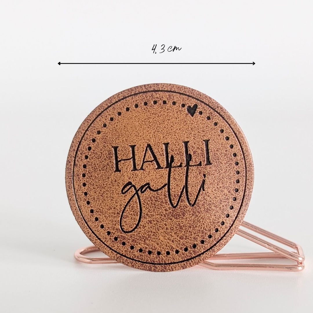 Kunstlederlabel "Halli Galli"