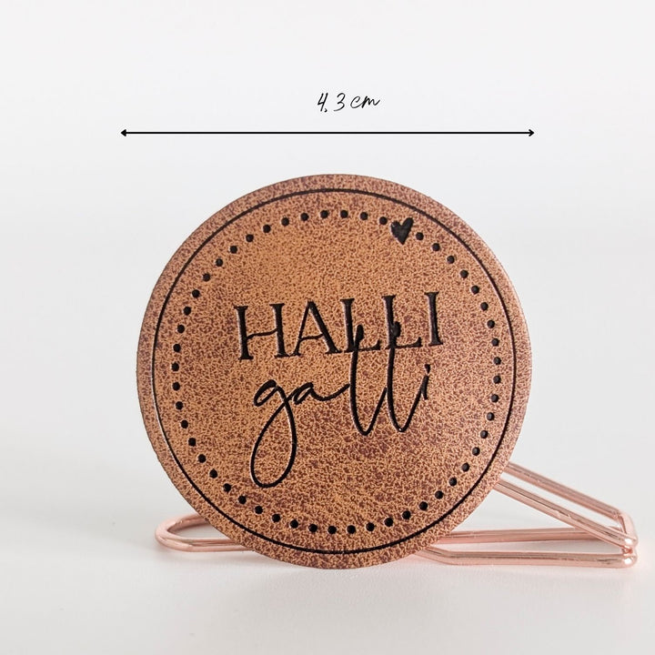 Kunstlederlabel "Halli Galli"