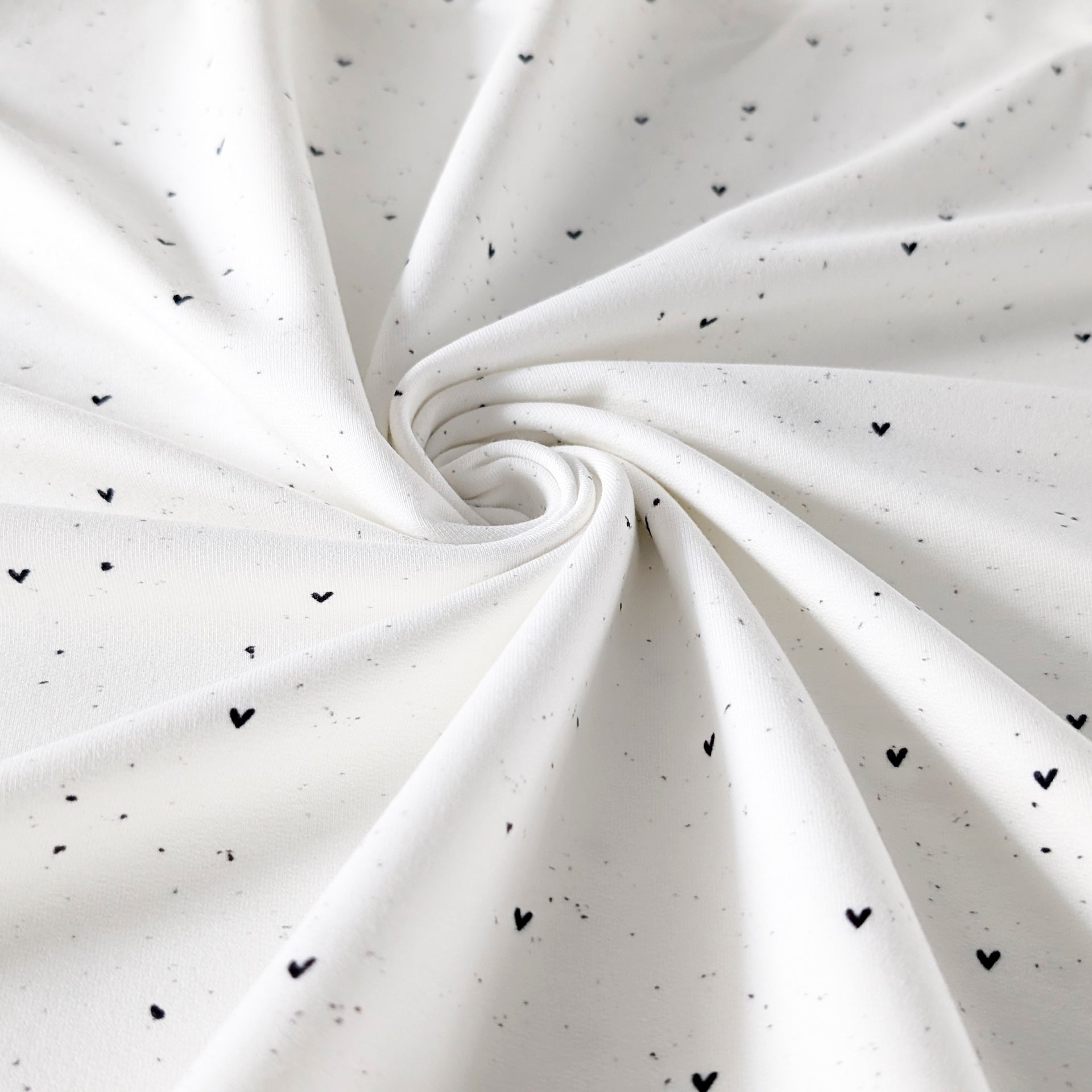 French Terry Heart Konfetti