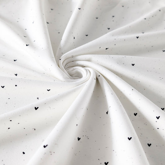 French Terry Heart Konfetti