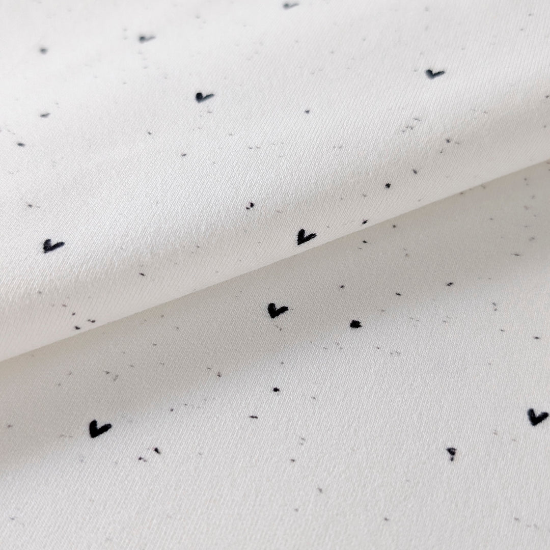 French Terry Heart Konfetti