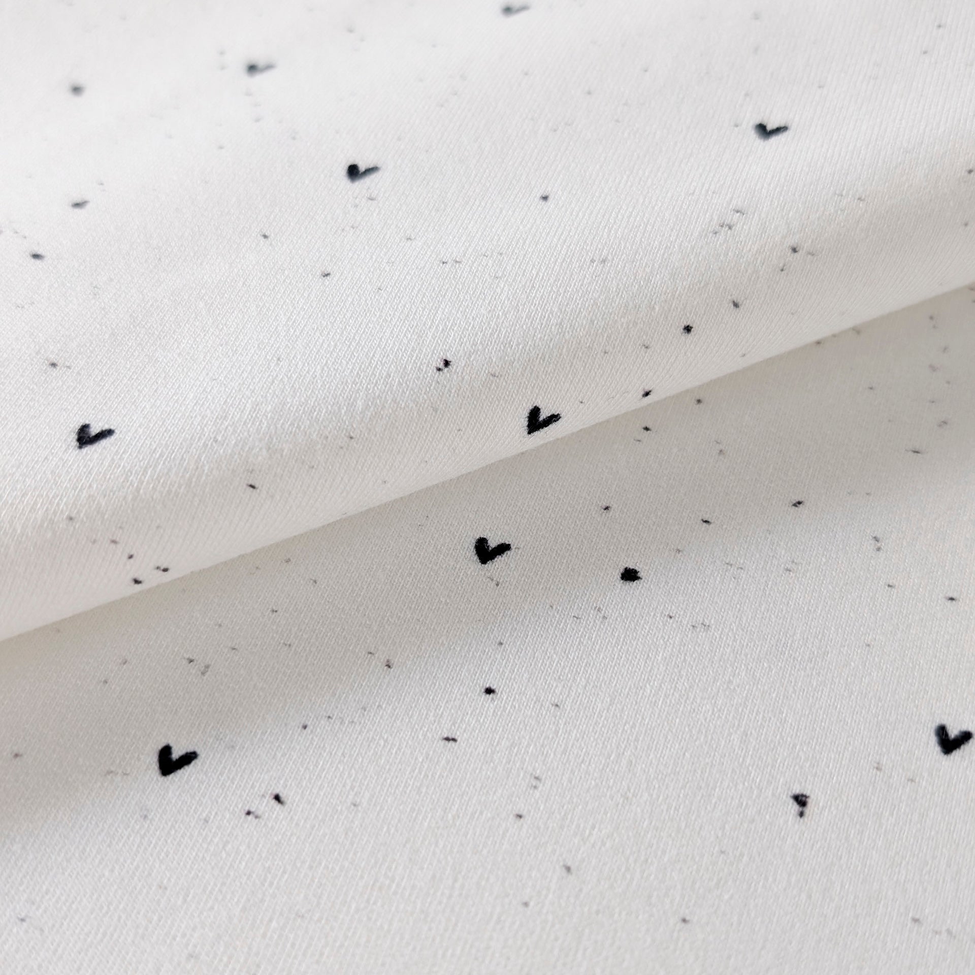 French Terry Heart Konfetti