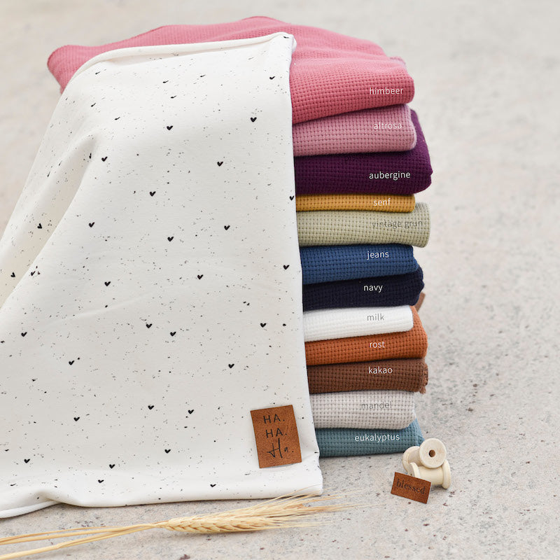 French Terry Heart Konfetti