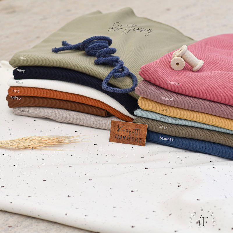 French Terry Heart Konfetti