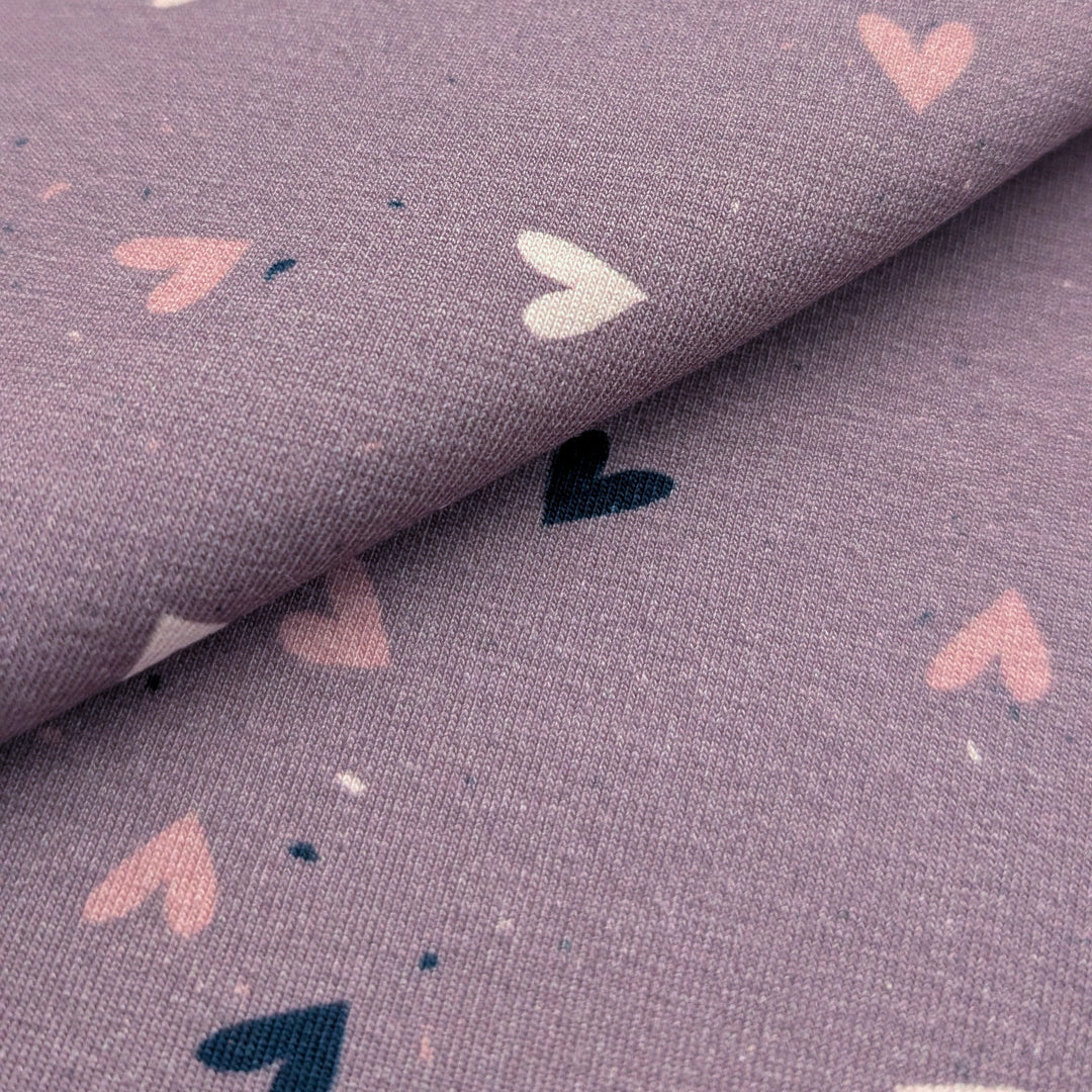 Jersey Herzrauschen mauve
