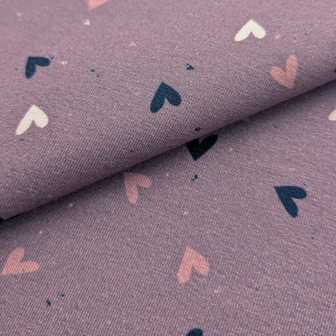 Jersey Herzrauschen mauve