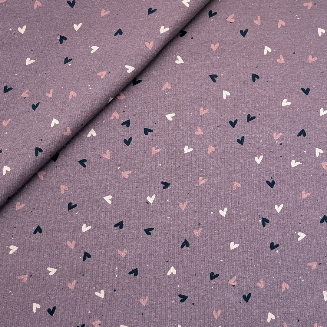 Jersey Herzrauschen mauve