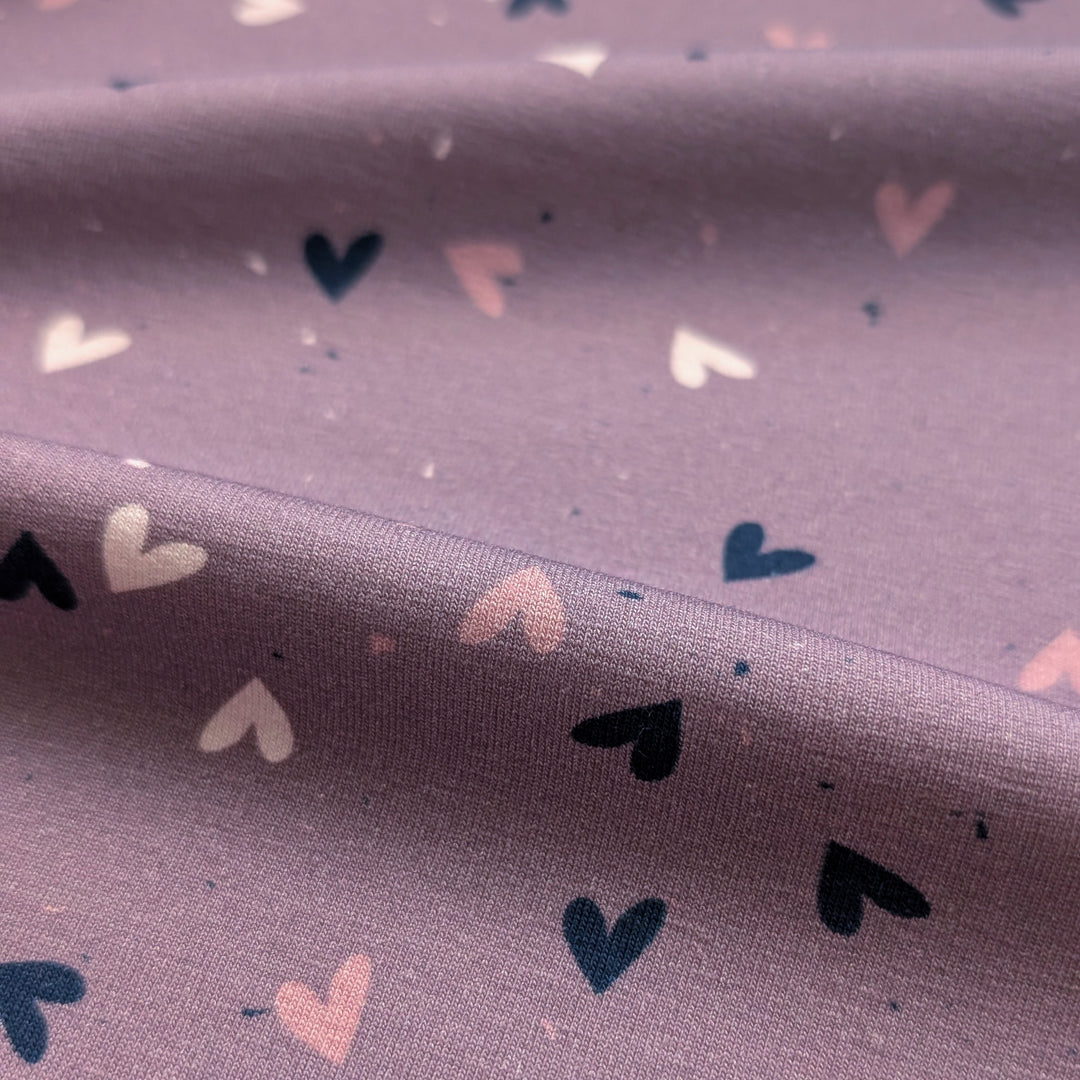 Jersey Herzrauschen mauve