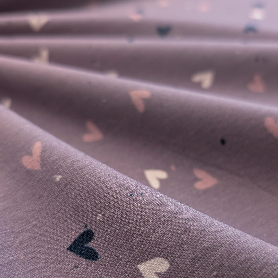 Jersey Herzrauschen mauve