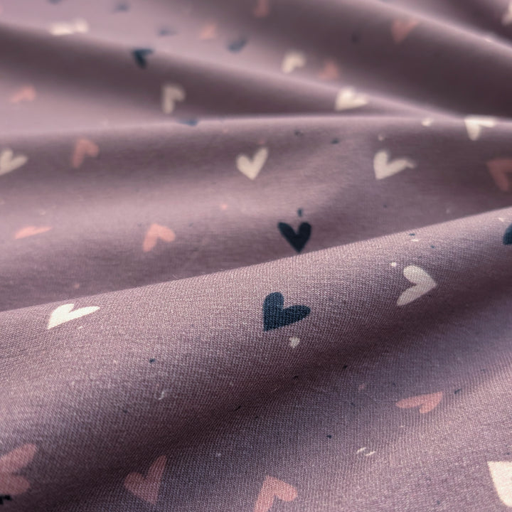 Jersey Herzrauschen mauve
