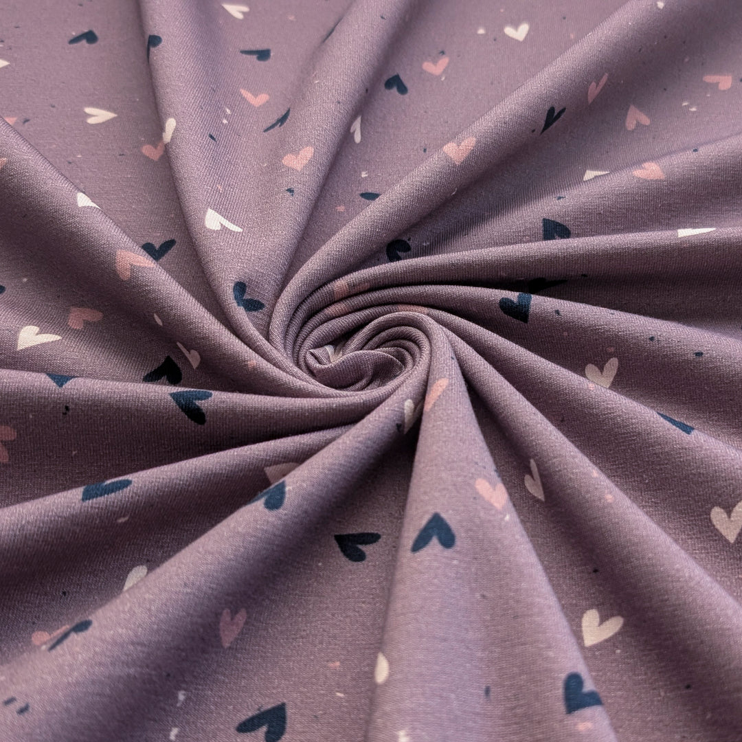 Jersey Herzrauschen mauve