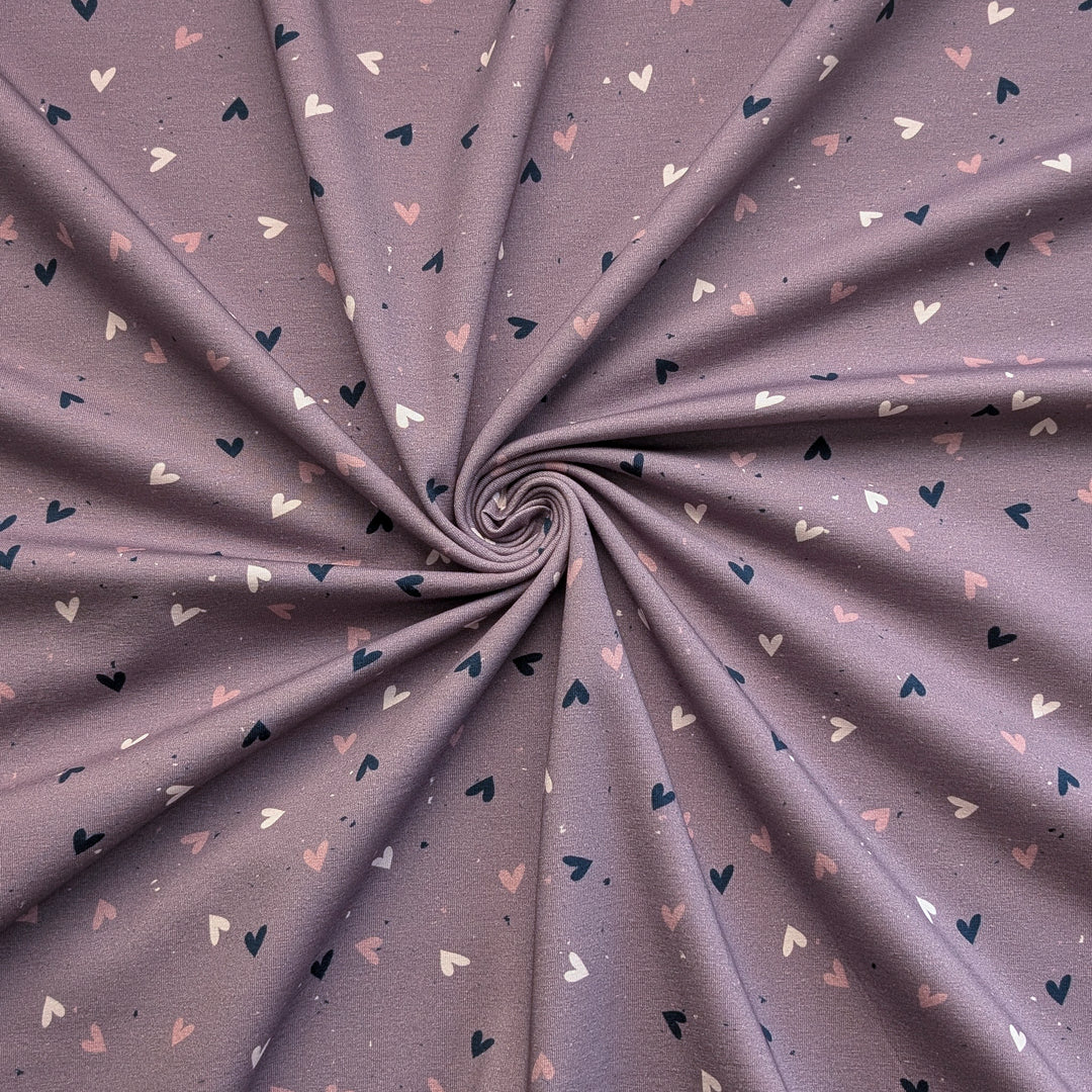 Jersey Herzrauschen mauve 0,4m