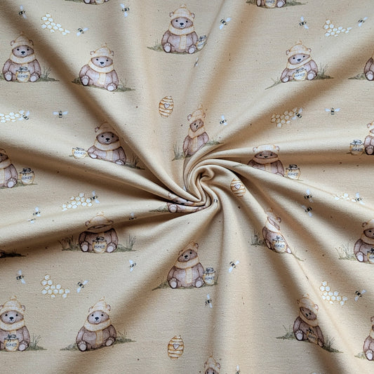 Vorbestellung French Terry Honigbär senf