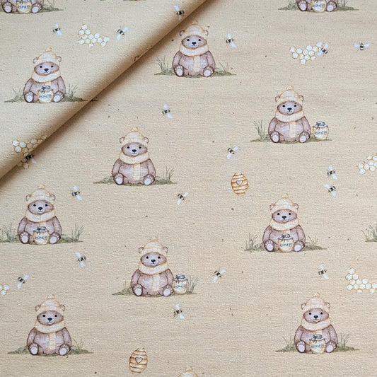 Vorbestellung French Terry Honigbär senf