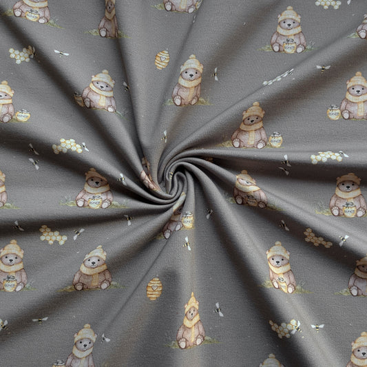 Vorbestellung French Terry Honigbär taupe