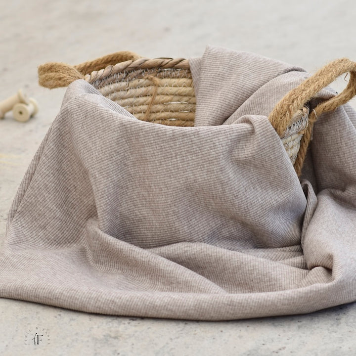 Rib Jersey Mandel meliert (Farbe 004)