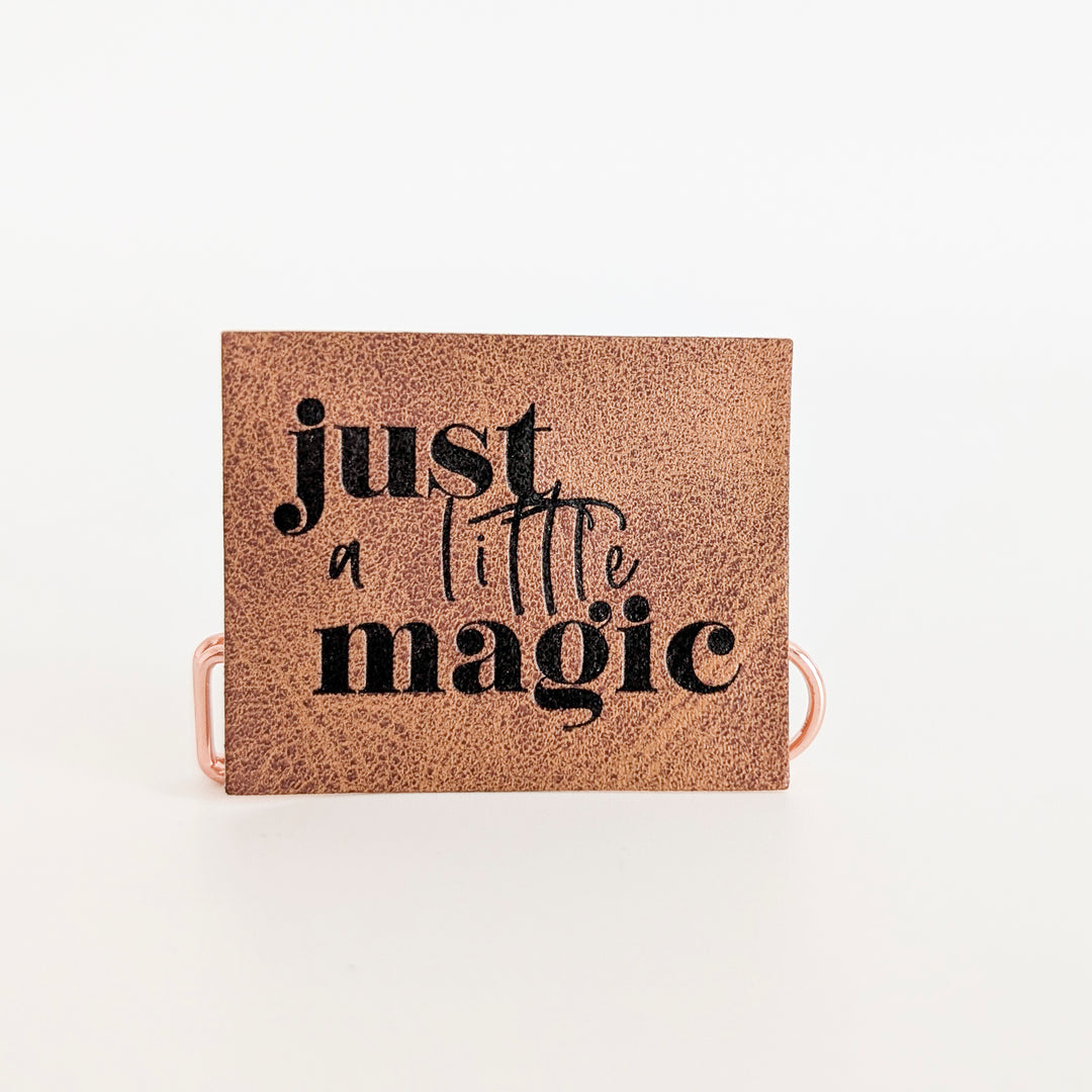 Kunstlederlabel "just little magic"
