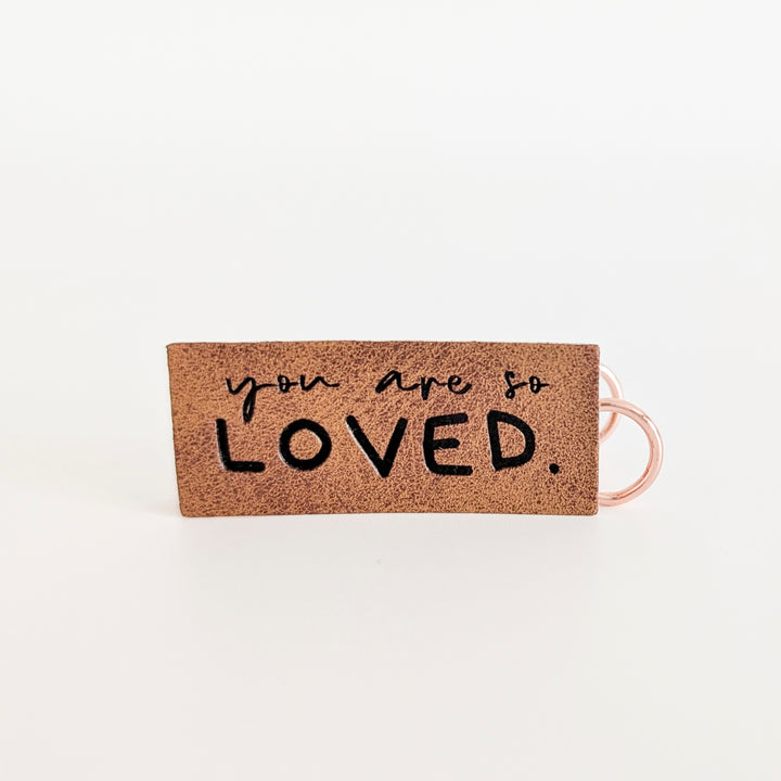 Kunstlederlabel "You are so loved"