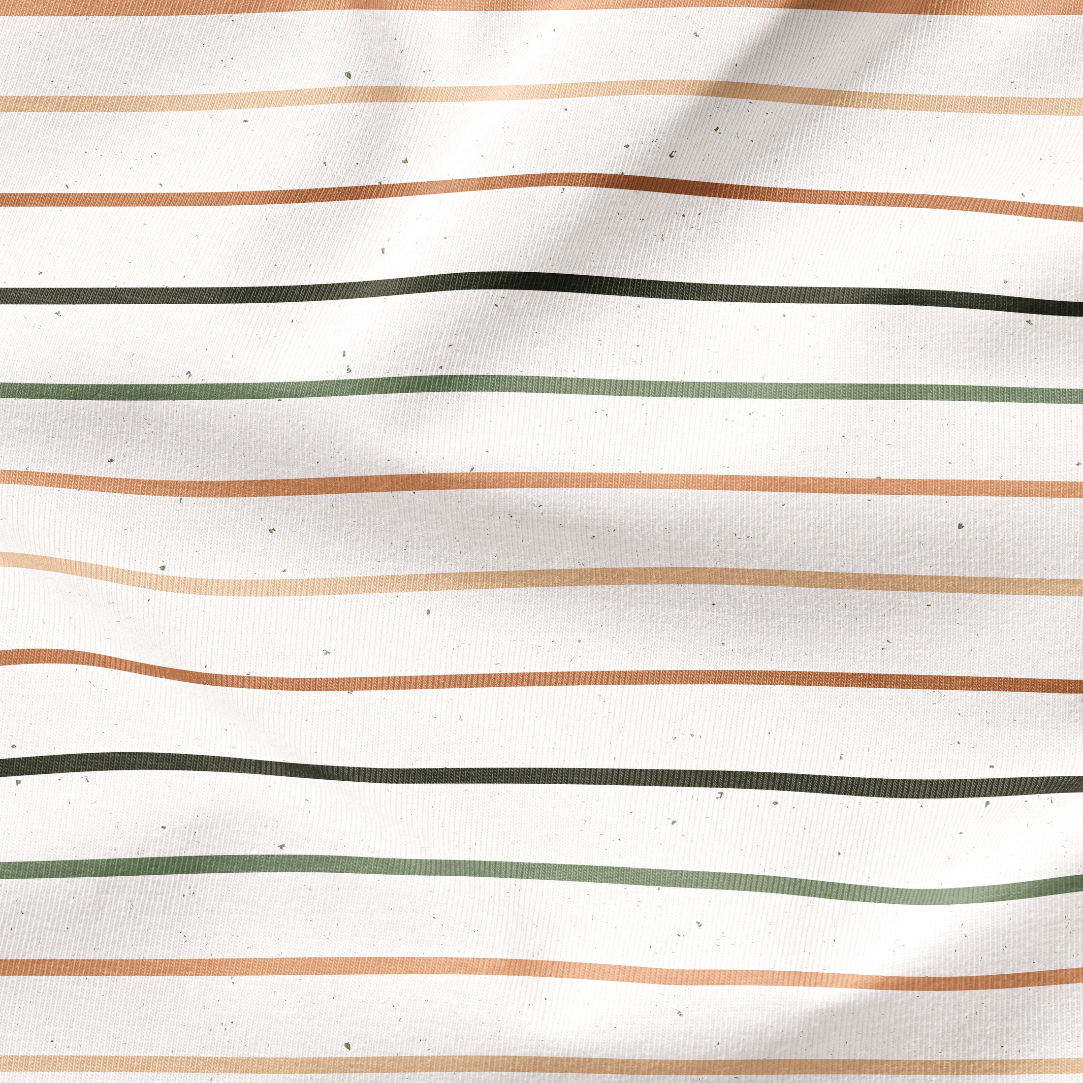 French Terry Konfetti Stripes Salbei Karamell