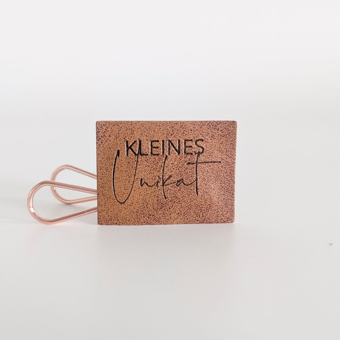 Kunstlederlabel "Kleines Unikat"