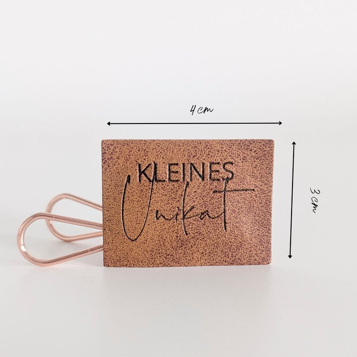 Kunstlederlabel "Kleines Unikat"