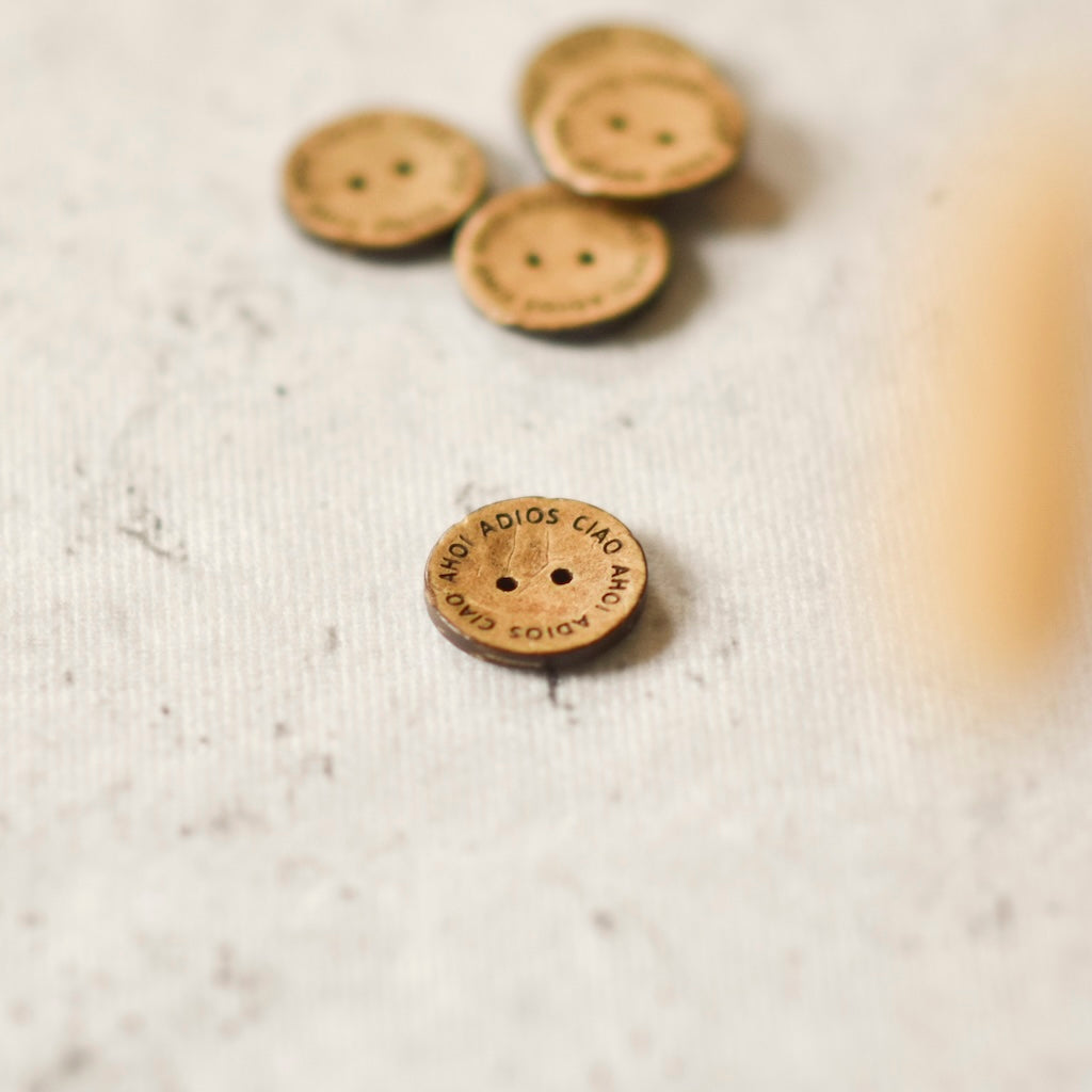 Kokosknopf 20mm Adios Ciao