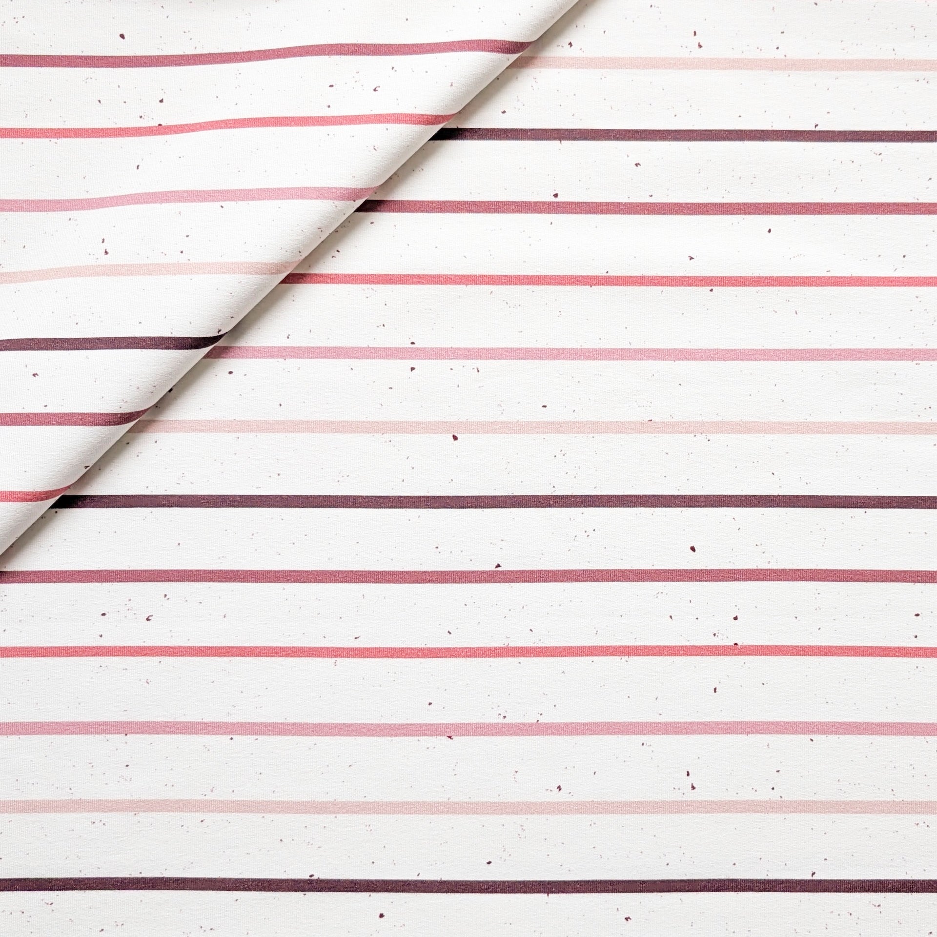 French Terry Konfetti Stripes Berry