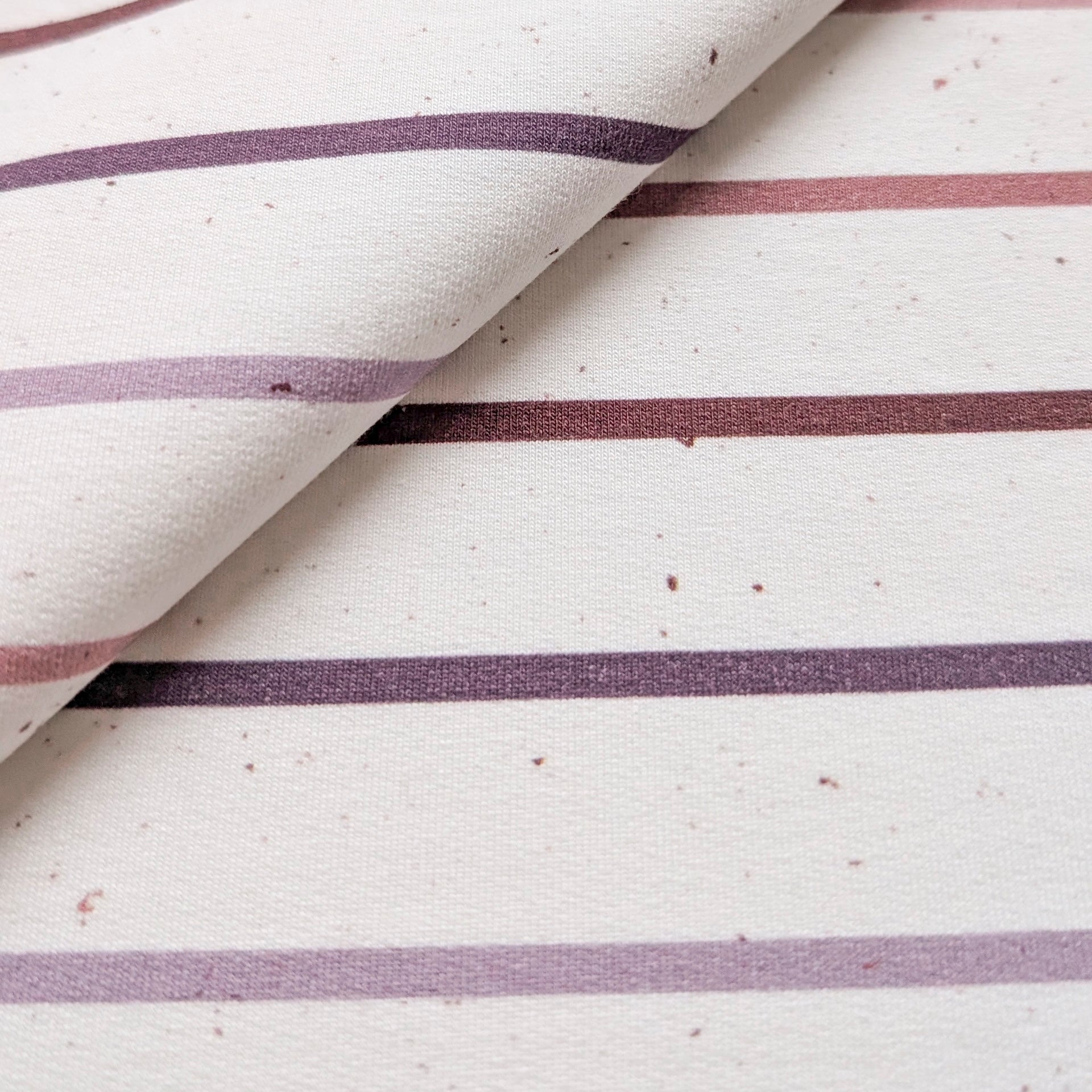 French Terry Konfetti Stripes Mauve