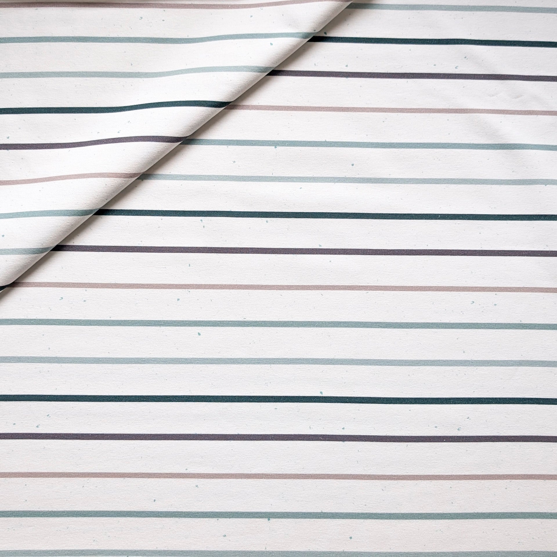 French Terry Konfetti Stripes Mint