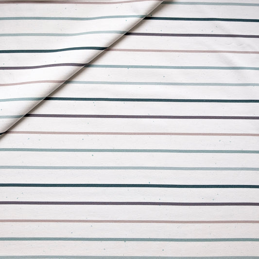 French Terry Konfetti Stripes Mint