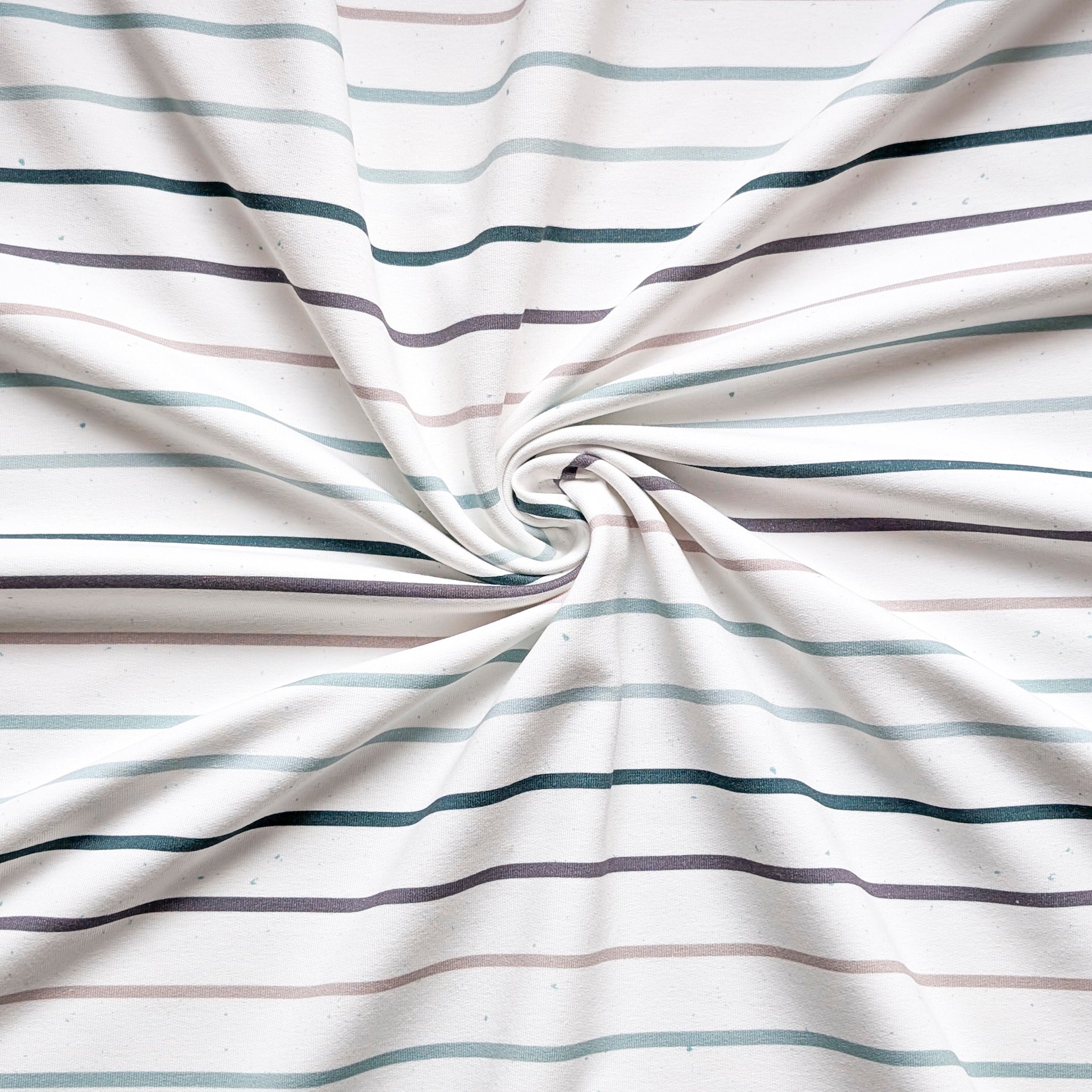 French Terry Konfetti Stripes Mint