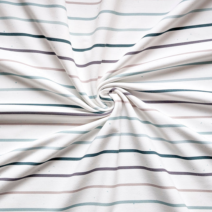 French Terry Konfetti Stripes Mint