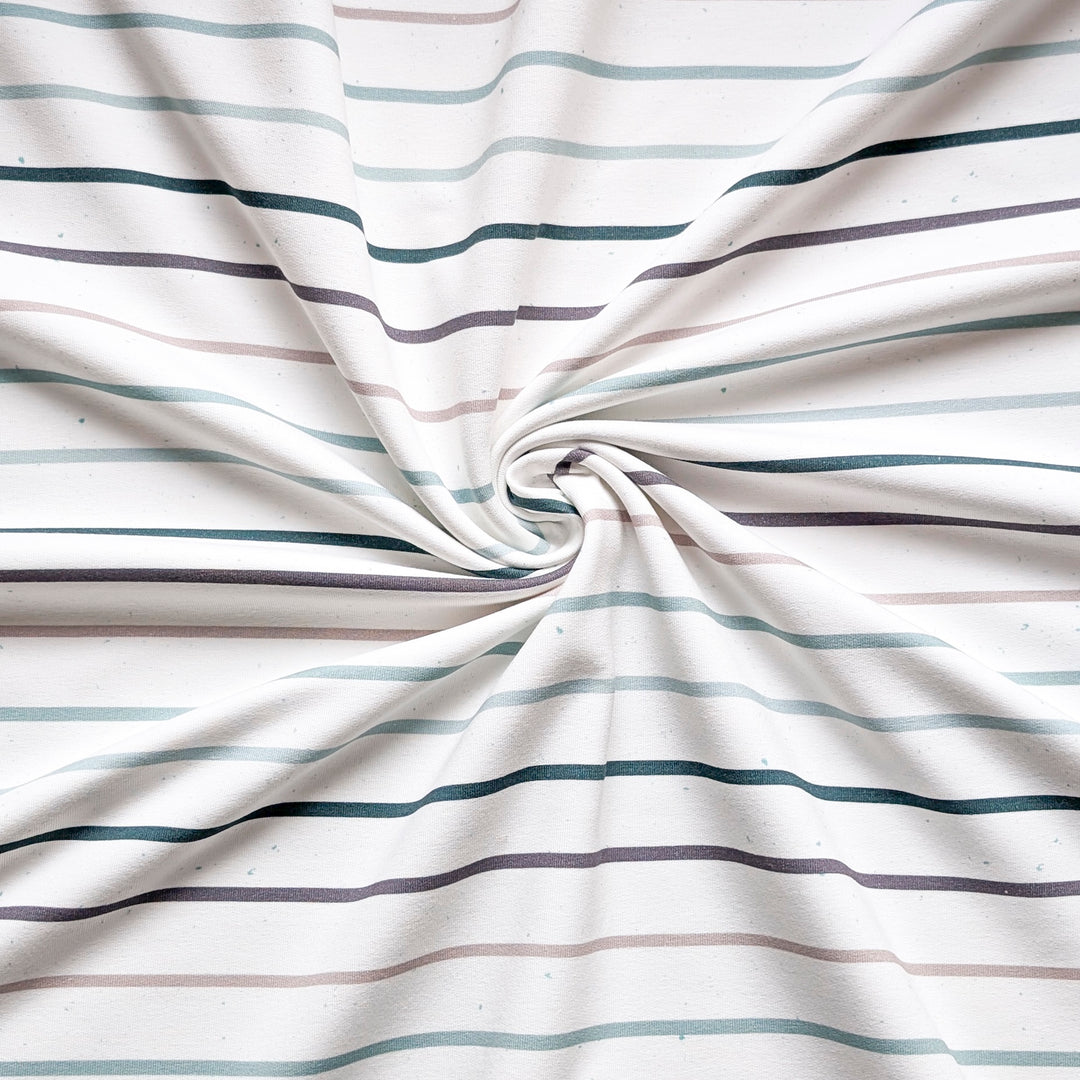 French Terry Konfetti Stripes mint 0,5m