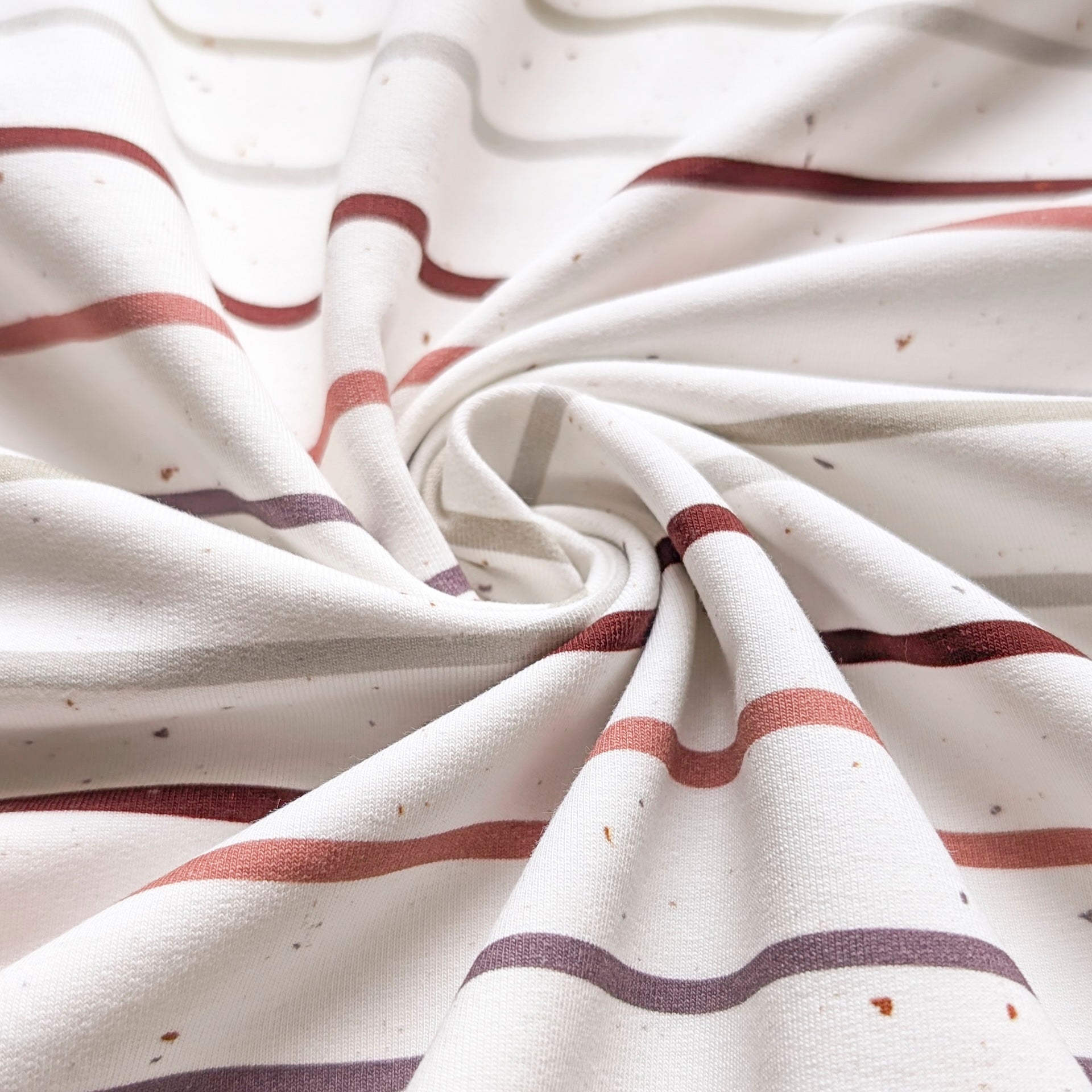 French Terry Konfetti Stripes Nature