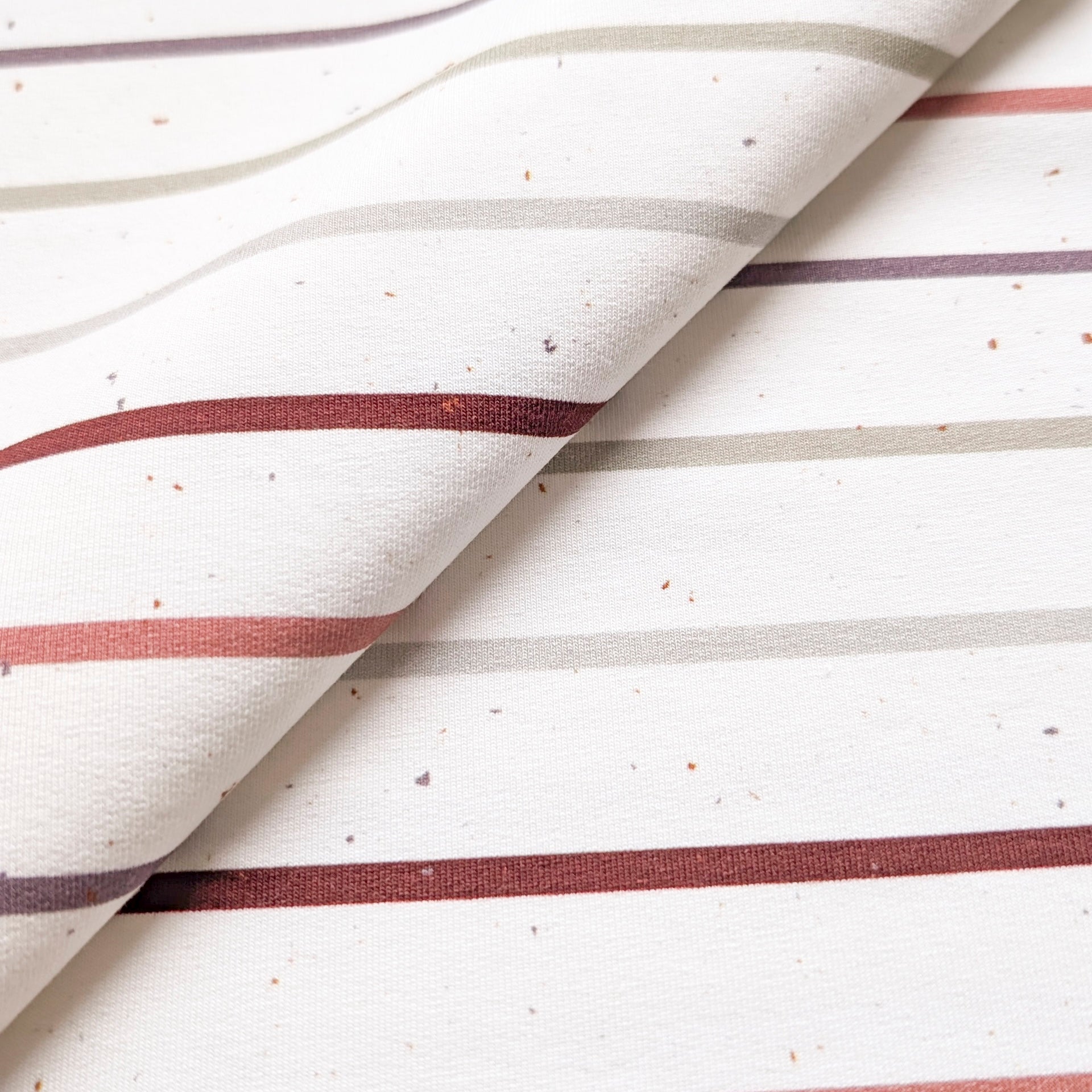 French Terry Konfetti Stripes Nature