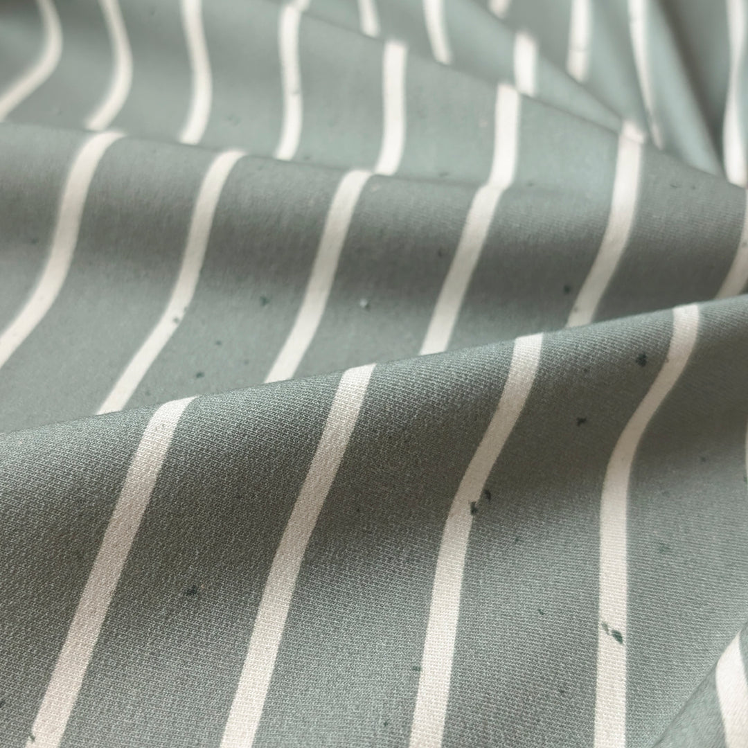 French Terry Konfetti Stripes pistazie