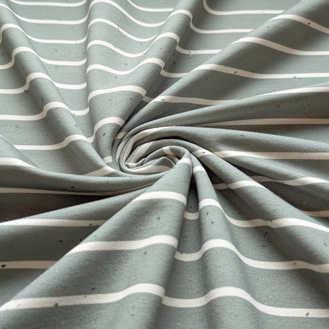 French Terry Konfetti Stripes pistazie