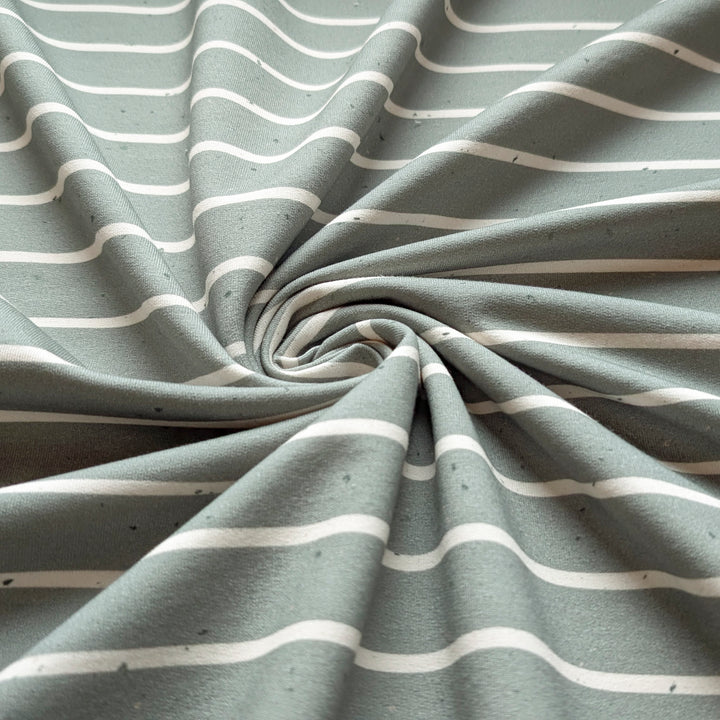 French Terry Konfetti Stripes pistazie