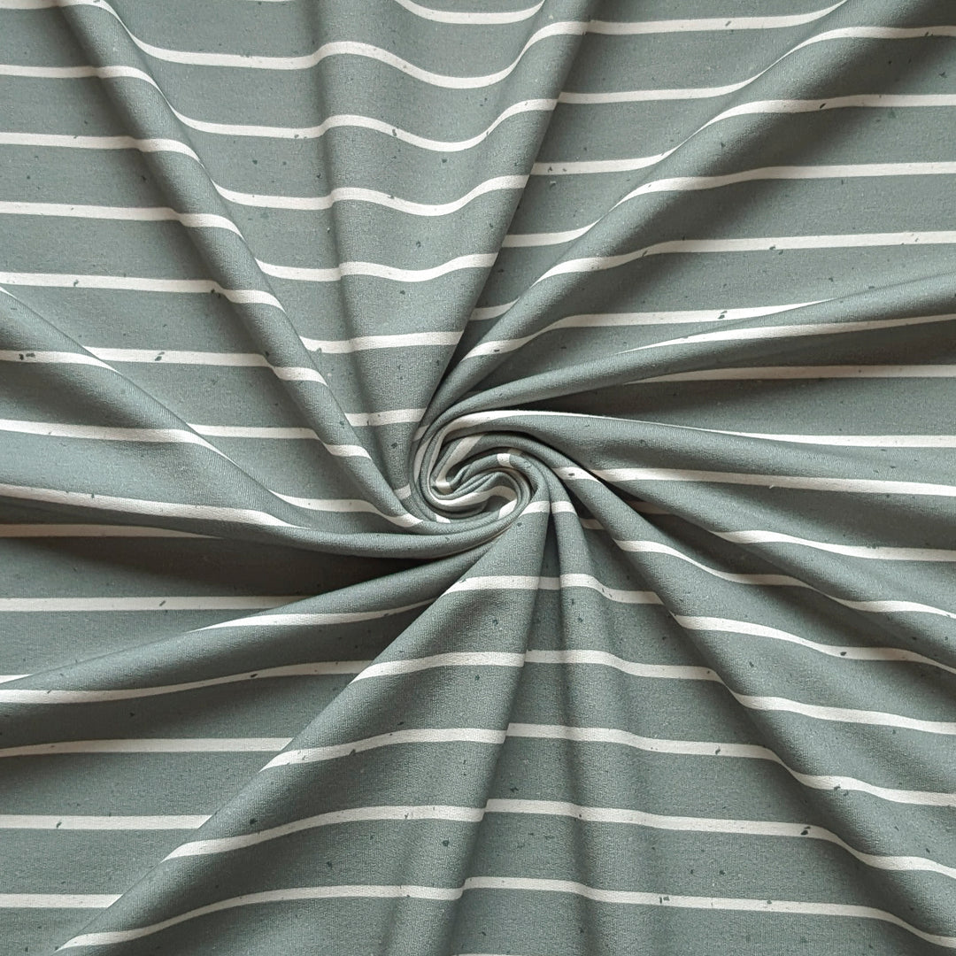 French Terry Konfetti Stripes pistazie
