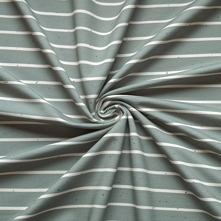 French Terry Konfetti Stripes pistazie