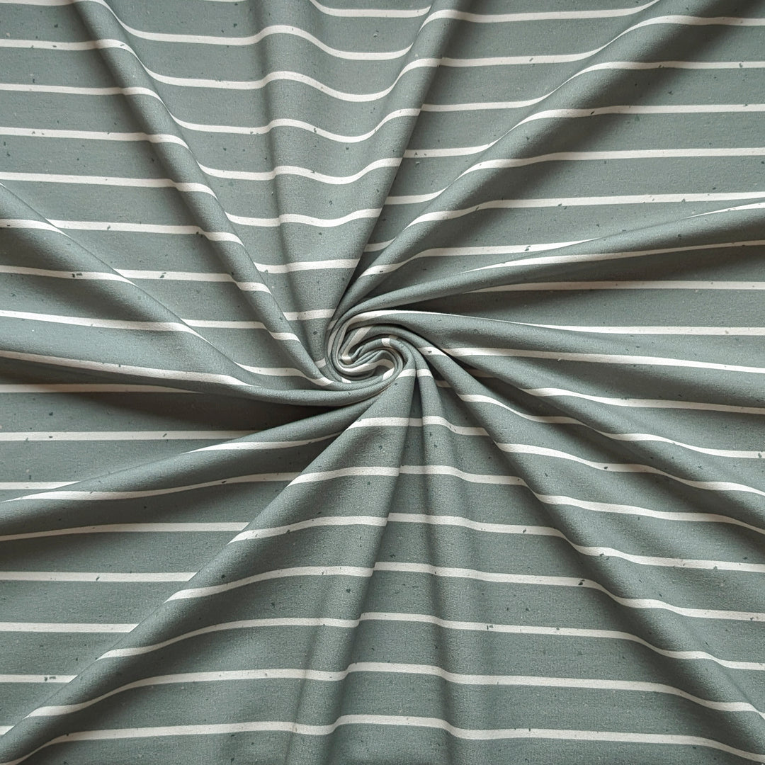 French Terry Konfetti Stripes pistazie 0,6m
