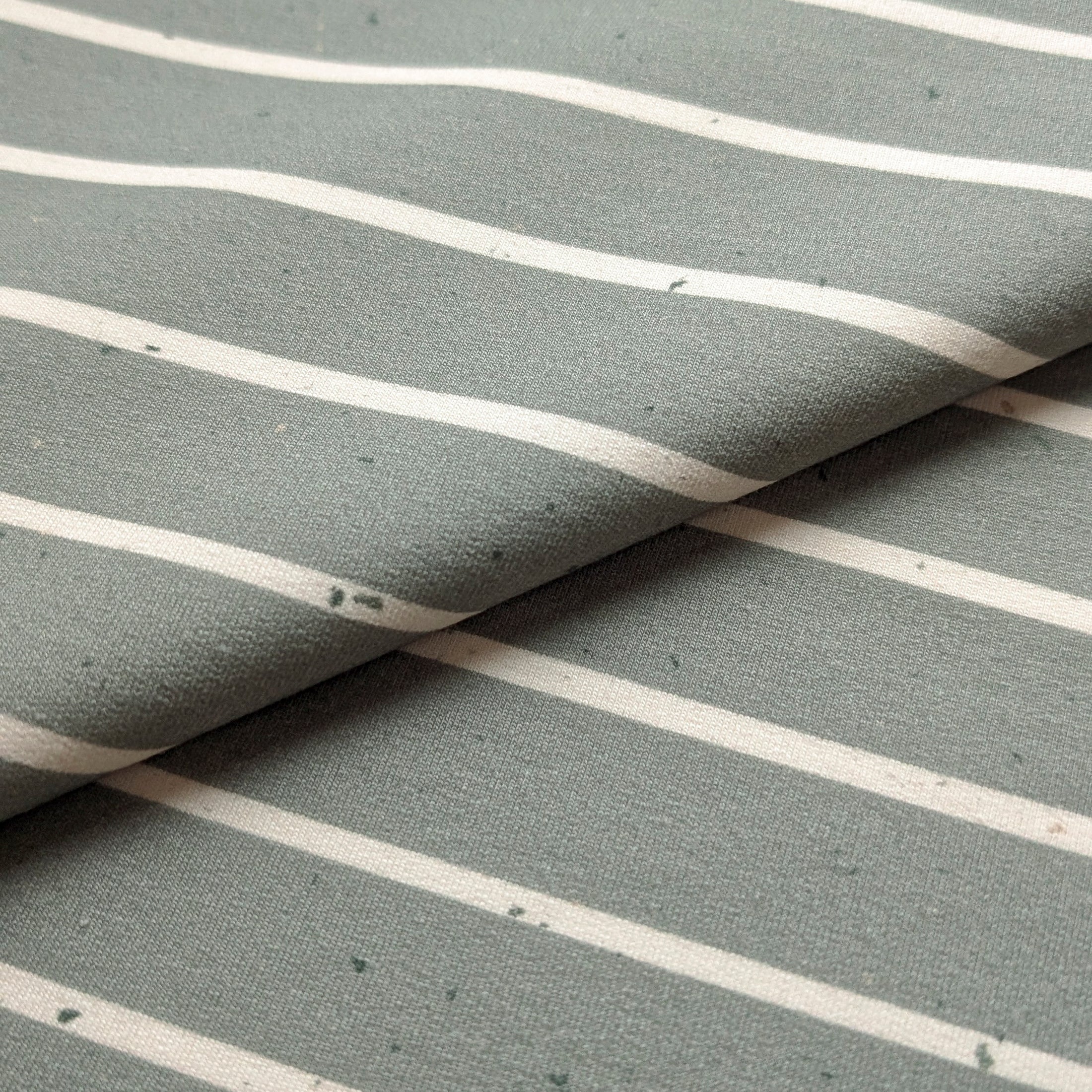 French Terry Konfetti Stripes pistazie