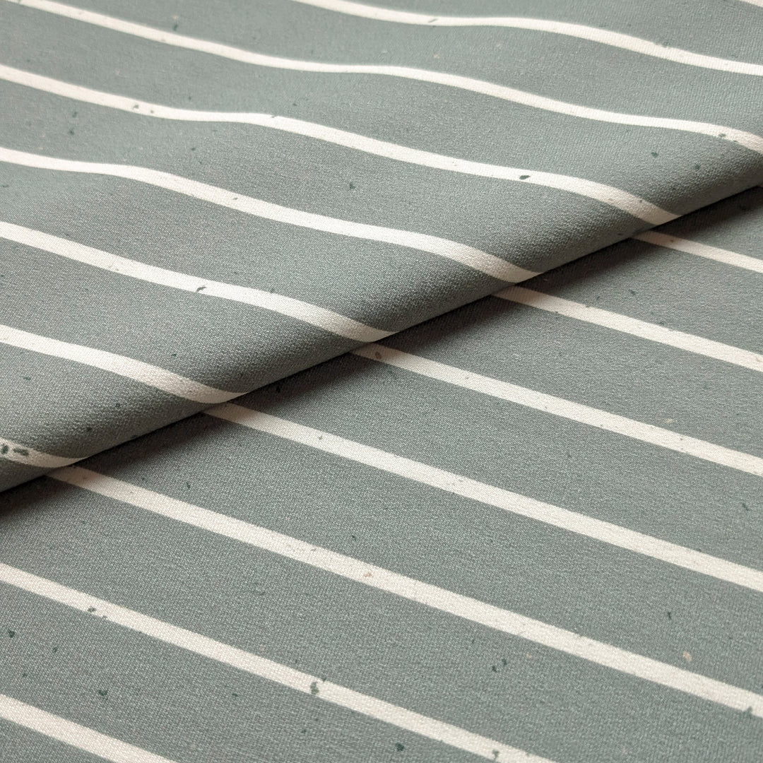 French Terry Konfetti Stripes pistazie