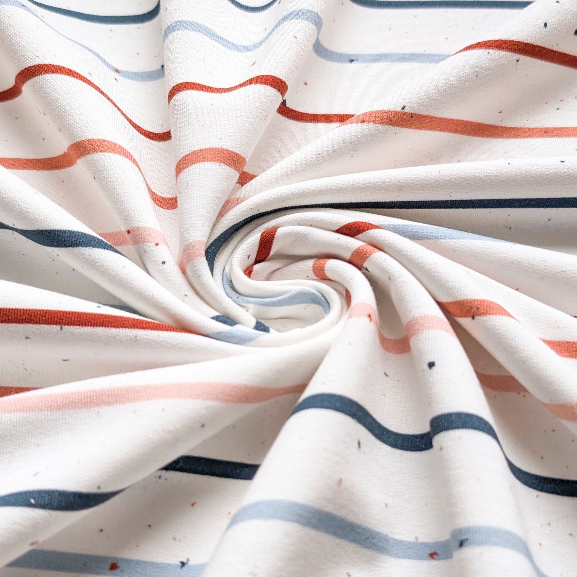 French Terry Konfetti Stripes Sunset