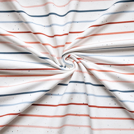 French Terry Konfetti Stripes Sunset