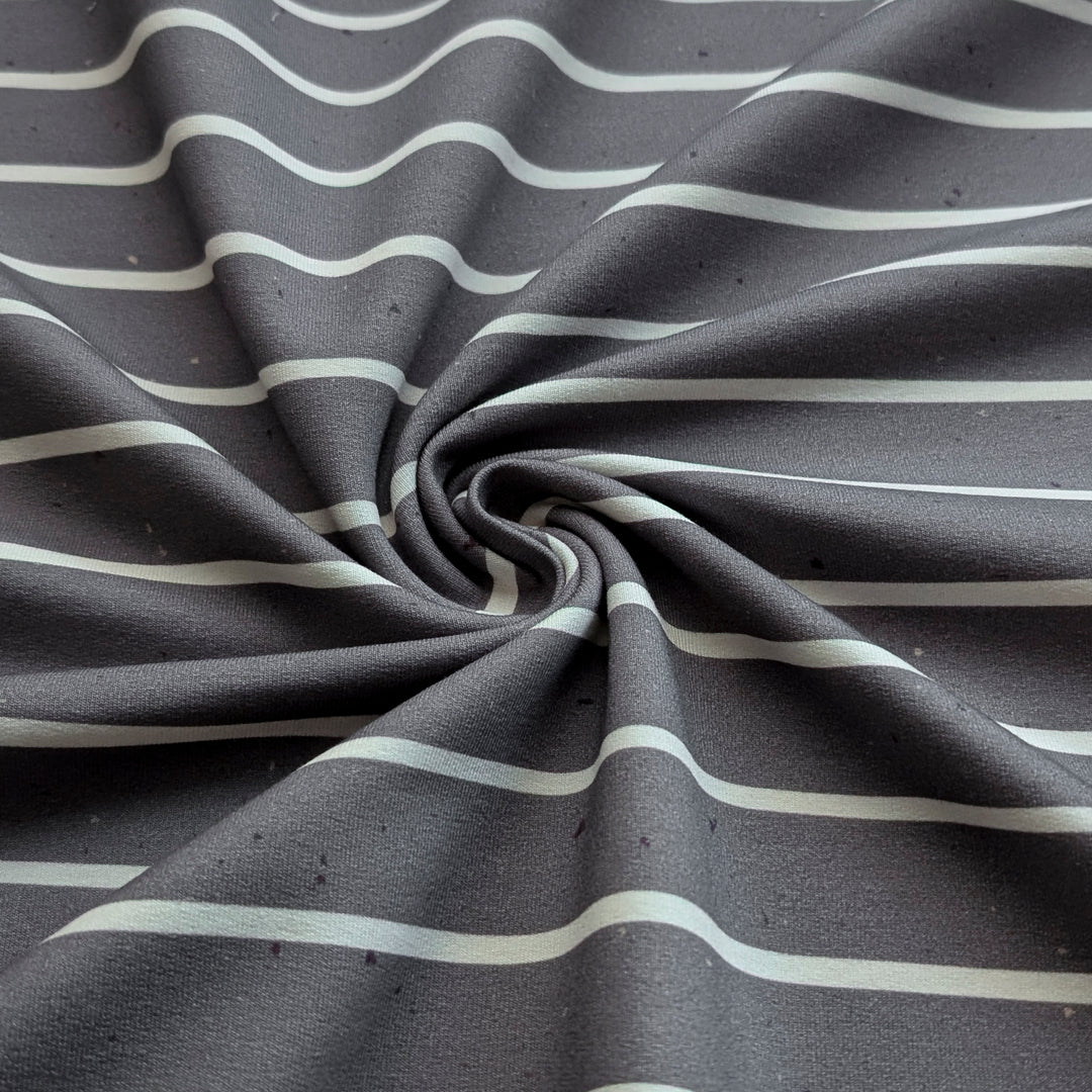 French Terry Konfetti Stripes anthrazit