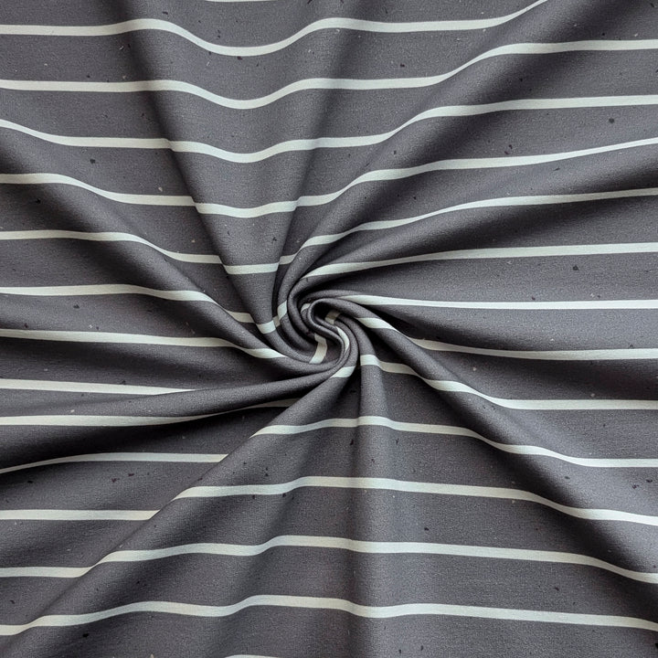 French Terry Konfetti Stripes anthrazit
